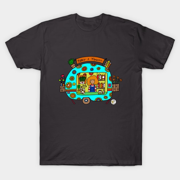 Flower Power Caravan T-Shirt by Mellowdays